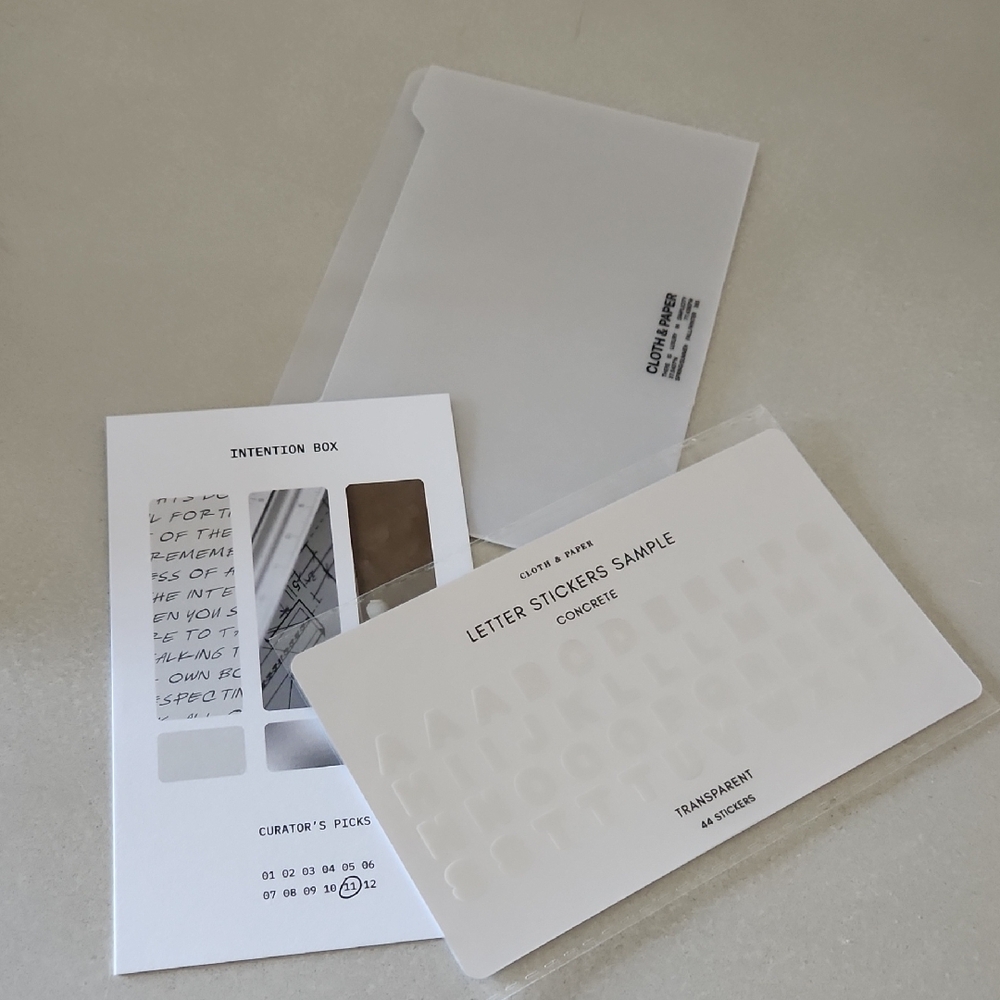 Transparent Planner Set
